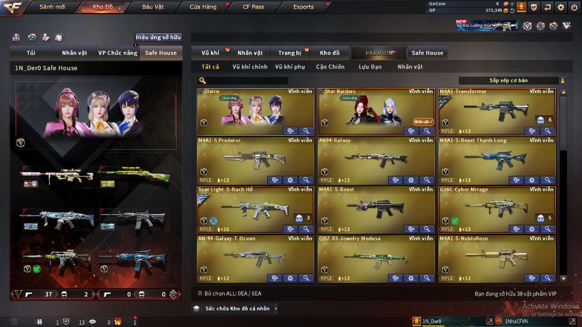 shop acc cf uy tin gia re